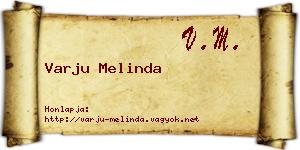 Varju Melinda névjegykártya